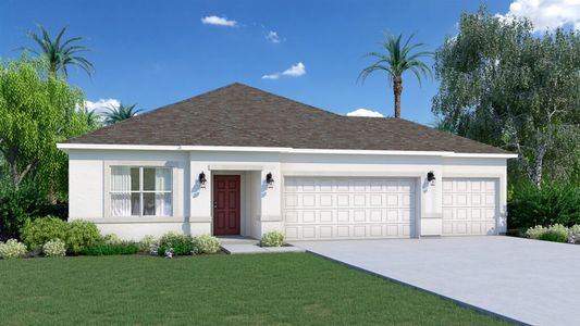 New construction Single-Family house 4377 Kelsey Ln, Micco, FL 32976 Jensen 3 Car- photo 0 0