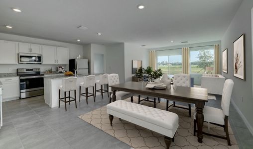 Dining area next to kitchen