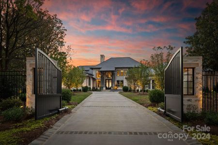 Gated estate entry.