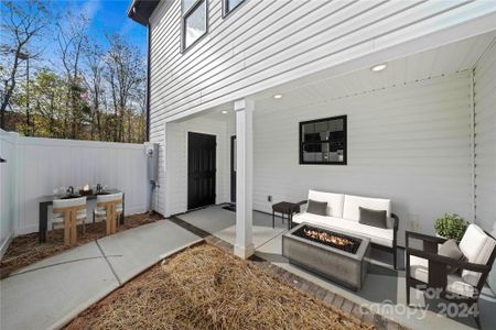 Six foot privacy fence & covered Patio on back.