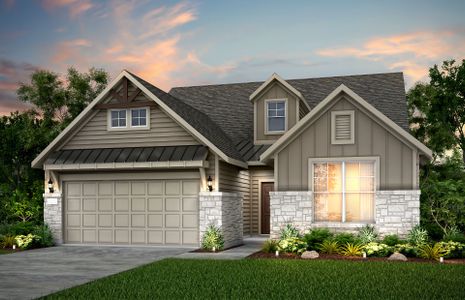 New construction Single-Family house 201 Bristlecone Bnd, Liberty Hill, TX 78642 Mooreville- photo 0
