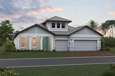 New construction Single-Family house 16811 Sweetwater Village Dr, Lakewood Ranch, FL 34211 plan Ginnie - Single Family Spring Series - image
