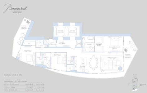 New construction Condo house 99 Se 5Th St, Miami, FL 33131 plan Residence 06 - image