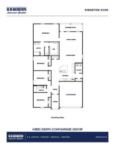 New construction Single-Family house 1016 Paddlefish Ln, Alvin, TX 77511 plan Kingston - image