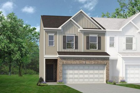 New construction Townhouse house 3576 Fairhaven Drive, Unit 41, Powder Springs, GA 30127 The Norwood II- photo 0