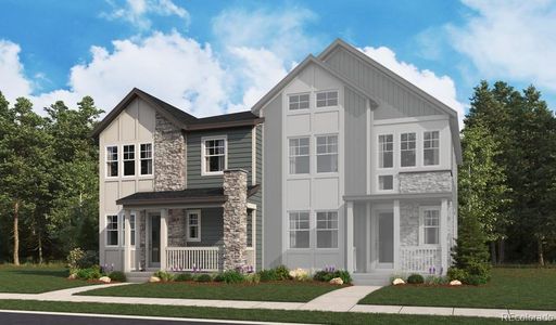 New construction Duplex house 13308 Inca Rose Wy, Parker, CO 80134 - image