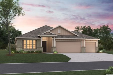 New construction Single-Family house 17415 Elder Walnut Dr, Elmendorf, TX 78112 plan Balboa - image