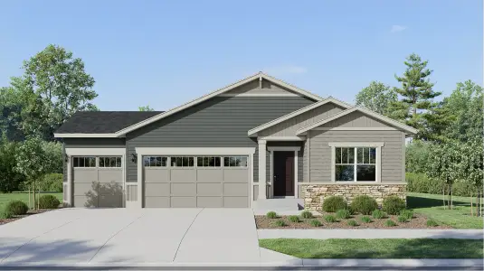 New construction Single-Family house 3489 Kingston Crest Trl, Elizabeth, CO 80107 plan Madison - image