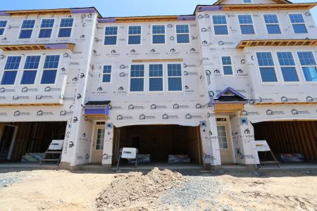 New construction Townhouse house 9051 Hazy Jade Wy, Apex, NC 27523 plan Hyde Park - image