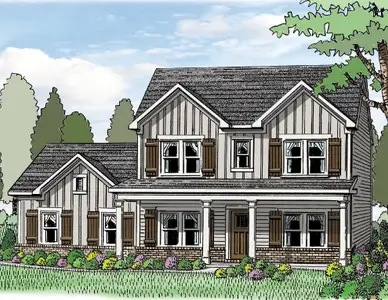 New construction Single-Family house 911 Ammons Bridge Rd, Monroe, GA 30655 plan (GA)The Jackson | Side Entry - image