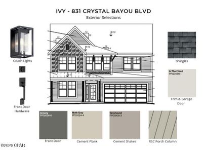 New construction Single-Family house 831 Crystal Bayou Blvd, Panama City Beach, FL 32407 plan Ivy - image