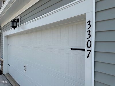 88 house number and garage door