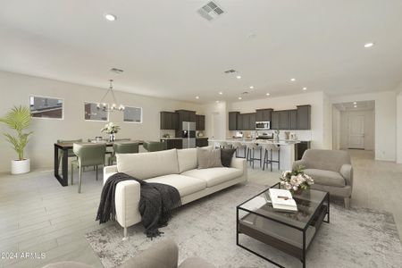 Staged Kitchen-dining area- add refridge