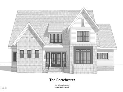 New construction Single-Family house 3331 Colby Chase Drive, Unit Lot 8, Apex, NC 27539 Portchester- photo 1 1