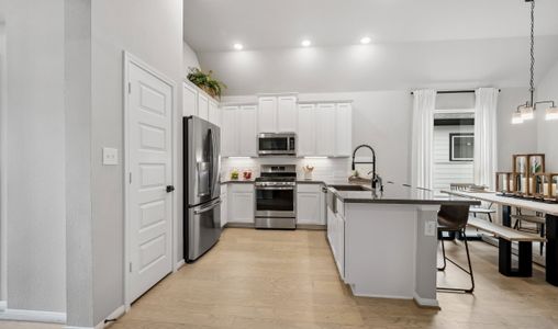 Kitchen with stainless appliances