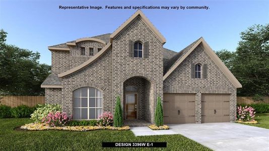 New construction Single-Family house 1201 Summer Moon Dr, Georgetown, TX 78628 Design 3396W- photo 0