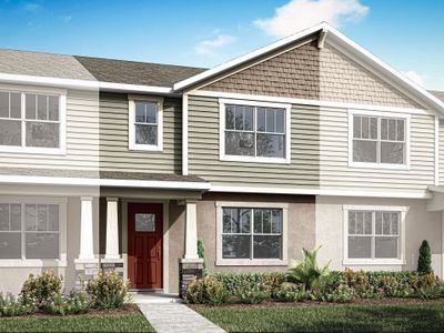 New construction Townhouse house 3143 Gardenia Reserve Street, Apopka, FL 32703 Catalina- photo 0