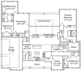 1020 Lake Breeze first floor plan