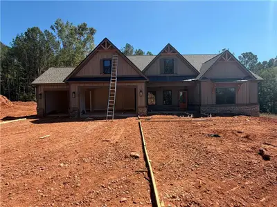 New construction Single-Family house 78 Riverside Trl, Monroe, GA 30656 plan (GA)Emerson Ranch A.2 3 Front Entry (with bonus) - image