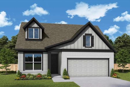 New construction Single-Family house 1935 El Pino St, Todd Mission, TX 77316 plan The Carrollton - image