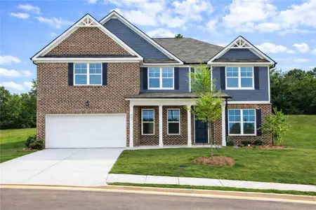 New construction Single-Family house 1069 Georgian Point Dr, Lawrenceville, GA 30045 plan Leighton with Brick - image