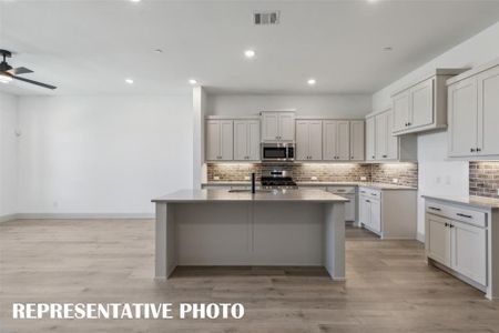 No shortage of space or style in this dream kitchen!  REPRESENTATIVE PHOTO