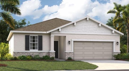 New construction Single-Family house 672 Crown Rose Drive, Eagle Lake, FL 33839 The Portland- photo 0