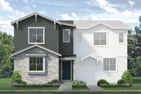 New construction Duplex house 2350 Bufflehead Wy, Johnstown, CO 80534 plan Acadia - image