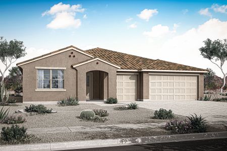 New construction Single-Family house 17423 W Saguaro Vista Dr, Surprise, AZ 85387 plan Garnet - image