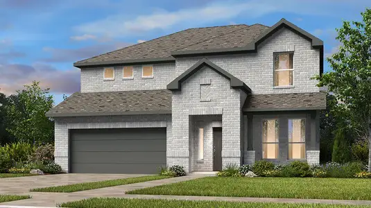 New construction Single-Family house 1101 Scenic Green Lp, Georgetown, TX 78628 plan Terracotta - image