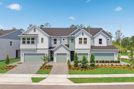 New construction Townhouse house Daytona Beach, FL 32117 plan The Creekbend - image