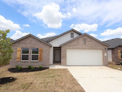 New construction Single-Family house 12304 Setting Peak Ln, Buda, TX 78610 plan Moscoso - Smart Series - image