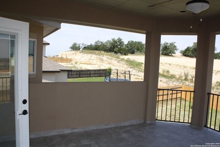 New construction Single-Family house 3591 King Terrace, Bulverde, TX 78163 Fuschia A w/Balcony- photo 40 40