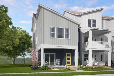 New construction Townhouse house 1120 Lamplighter Dr, Raleigh, NC 27604 plan Red Rocks - image
