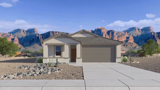 New construction Single-Family house 22069 N Dawn View Dr, Maricopa, AZ 85139 plan Hayden - image