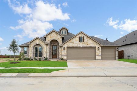 New construction Single-Family house 1112 Foxtail Dr, Justin, TX 76247 Hawthorne II- photo 0