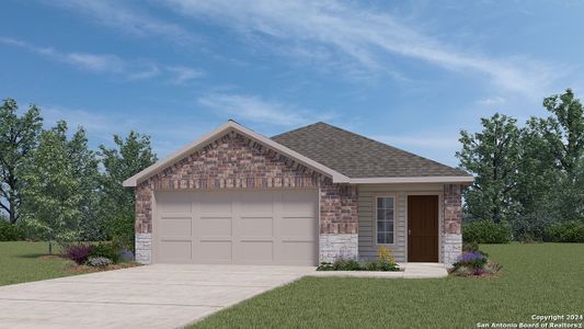 New construction Single-Family house 175 Grey Woodpecker, San Antonio, TX 78253 The Caroline- photo 0