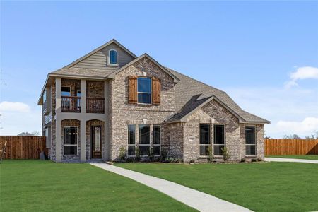 New construction Single-Family house 590 Crystal Lake Ln, Red Oak, TX 75154 plan Magnolia III Side Entry - image