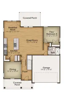New construction Single-Family house 120 Railcar Wy, Clayton, NC 27520 plan The Concerto - image 4