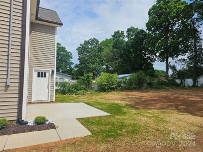 Back patio and yard