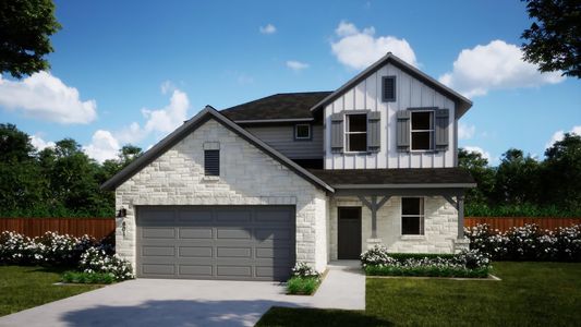 Elevation F | Turner | Topaz Collection – Freedom at Anthem in Kyle, TX by Landsea Homes