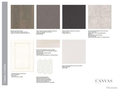 Design Selections. Home is currently under construction, selections subject to change.