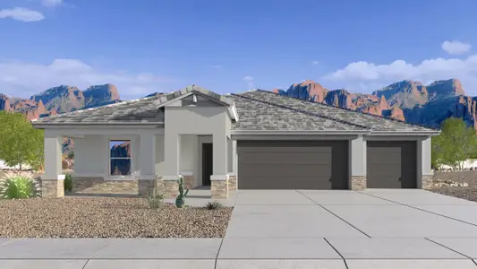 New construction Single-Family house 2580 W Solstice Ave, Apache Junction, AZ 85120 plan Jerome - image