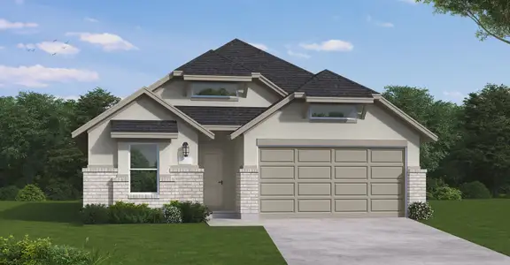 New construction Single-Family house 2435 Hazel Berry St, Manvel, TX 77578 plan Yorktown - image