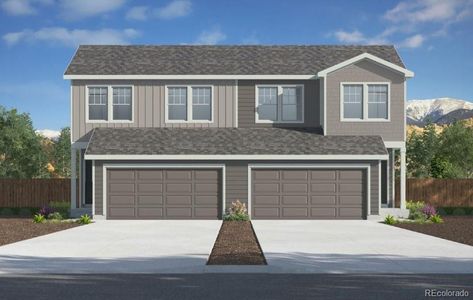 New construction Duplex house 3645 Evelyn Ln, Colorado Springs, CO 80907 plan BOXELDER - image