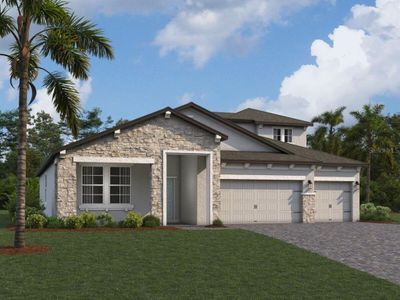 New construction Single-Family house 2505 Clary Sage Dr, Spring Hill, FL 34609 Corina  III Bonus- photo 0