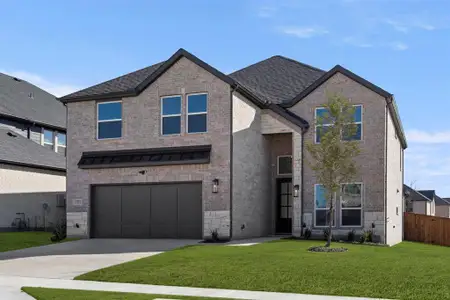 New construction Single-Family house 1721 Silla Dr, Little Elm, TX 75068 plan Princeton 2F-EW - image