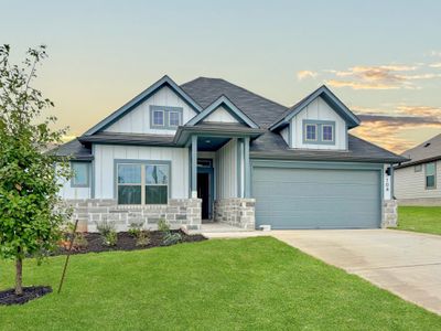 New construction Single-Family house 104 Divisadero Dr, Hutto, TX 78634 plan Brazos | Prairie Winds - image