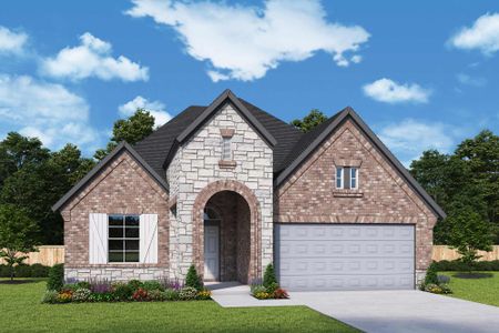 New construction Single-Family house 27215 Texas Bluebonnet Trail, Hockley, TX 77447 The Allred- photo 0