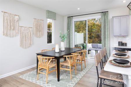 Representative Photo Breakfast Area opens to Kitchen